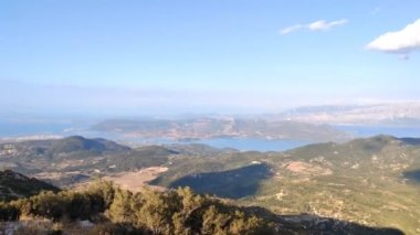 Left kada Adası Yunan manzaralı yaz mevsimi