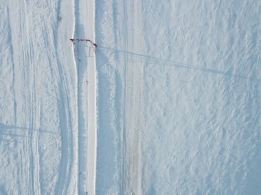 Boyunduruk kayak kaldırma alanının üst görünümü