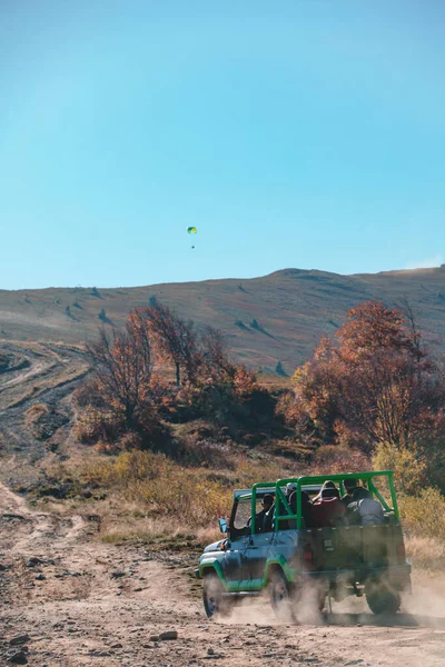 Montañas Fuera Carretera Viaje Temporada Otoño — Foto de Stock