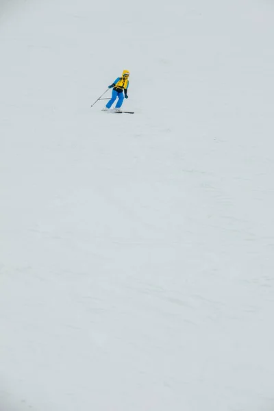 Vrouw Skiër Skipiste Winter Extreme Sport — Stockfoto