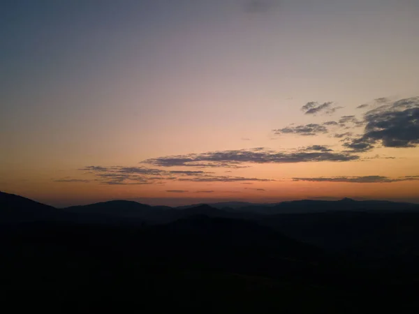 Вид Захід Сонця Горах Копіювати Простір — стокове фото
