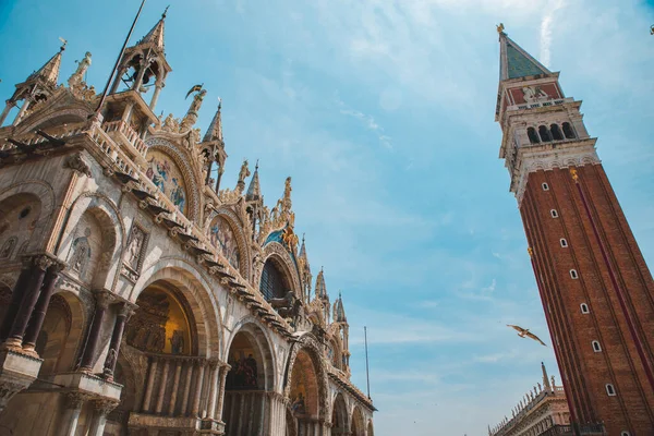 Widok Dekoracji Bazyliki San Marco Italy Wenecja — Zdjęcie stockowe