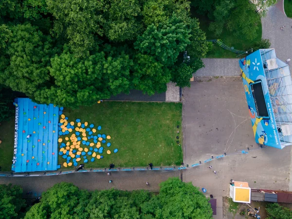 Lvov Ukrajina Června 2021 Pohled Shora Letní Jazzový Festival — Stock fotografie