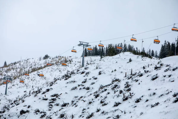 Jasna Ski Resort Καρέκλα Lift Σλοβακία Tatra Βουνά — Φωτογραφία Αρχείου