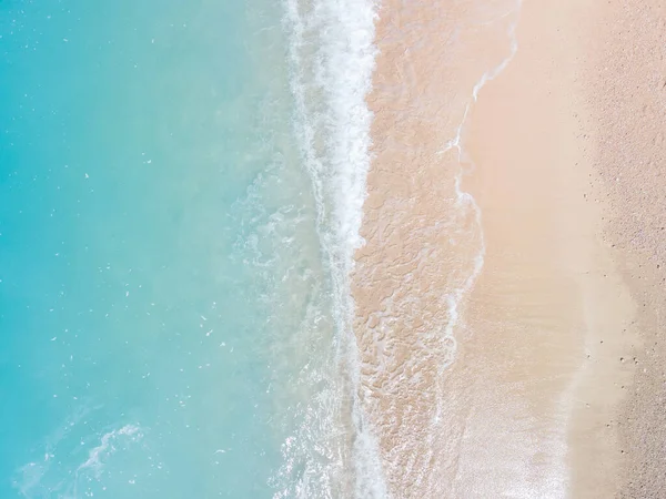 Directly Overhead View Sea Beach Copy Space — Stock Photo, Image