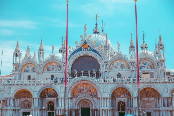 Vista Decoração Basílica San Marco Itália — Fotografia de Stock