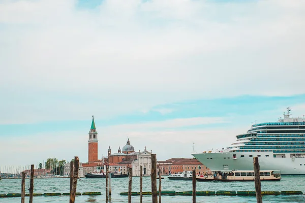 view of cruise liner in venice port travel concept summer vacation