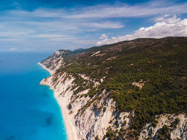Aerial View Lefkada Island Sea Shore Greece — Stock Photo, Image