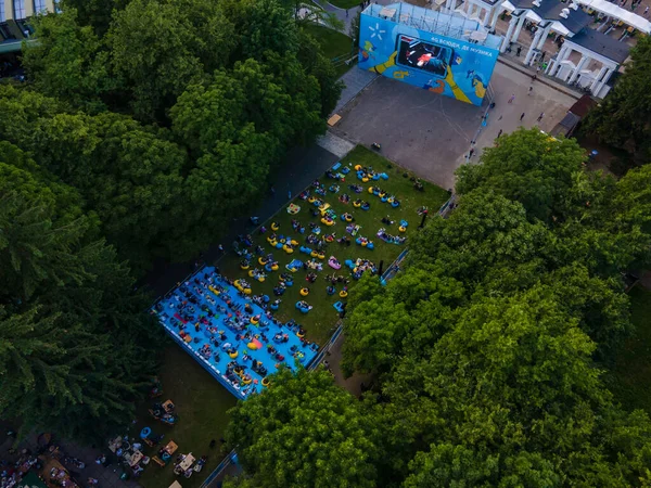 Lviv Ukraine Juni 2021 Blick Von Oben Auf Die Sommerzeit — Stockfoto