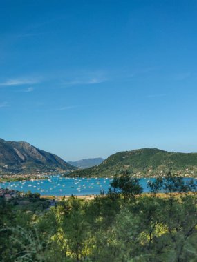 Lefkada Adası Yunanistan manzarası