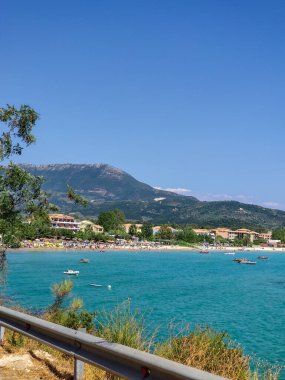 Lefkada adası yaz tatilinde Yunanistan 'da
