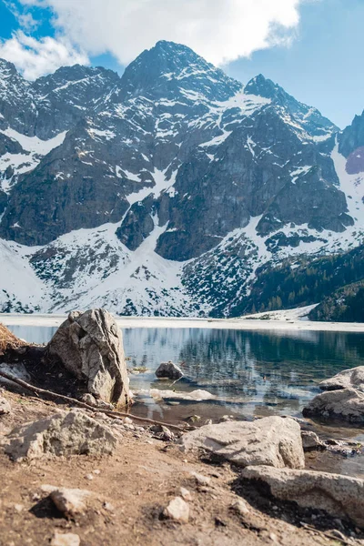 Morskie Oko Lake Tatras Mountains Poland — 图库照片