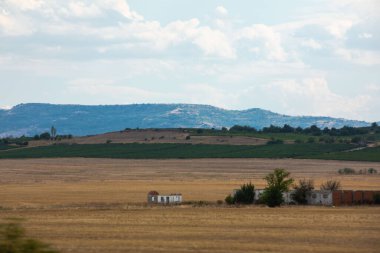 Yunan manzara dağları güneşli bir günde Güzel doğa
