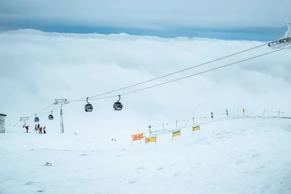 Slovakia Jasna January 2022 Chair Lift Cabin Ski Resort Copy — Stok fotoğraf