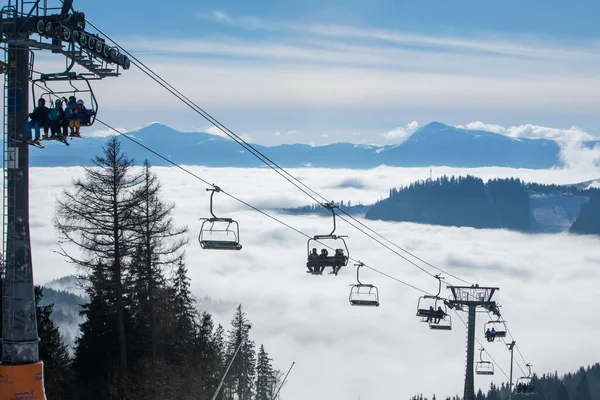 Prachtig Landschap Uitzicht Karpaten Bukovel Berg Skigebied Ukraine — Stockfoto
