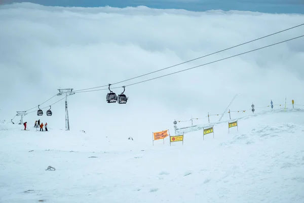 Slovakia Jasna January 2022 Chair Lift Cabin Ski Resort Copy — Photo