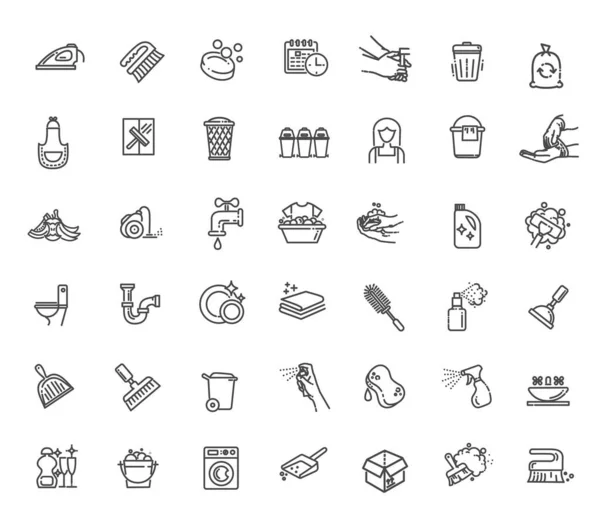 Lavadora, Servicio de limpieza. Iconos vectoriales — Vector de stock