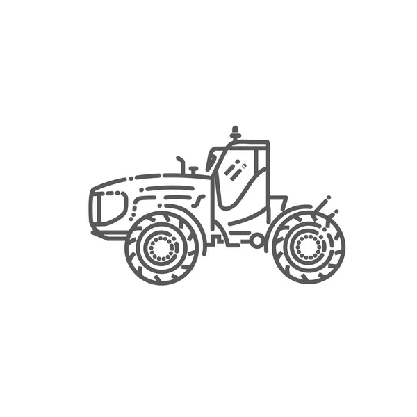 Flat Vector Icon Representing Special Industrial Vehicle — Stock Vector