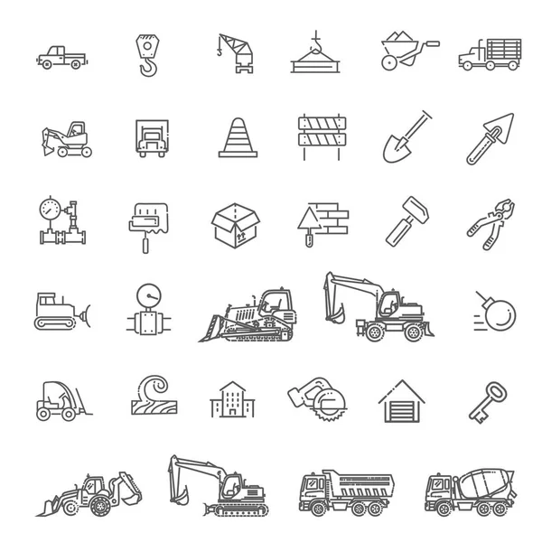 Icons set - Construction. Set of home repair icons — Stock Vector