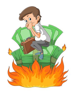 İş adamı bütün parasını yakıyor. İmajını bozuyor.