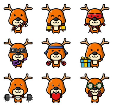 Maskot demetinin sevimli, mutlu sevgilisi.