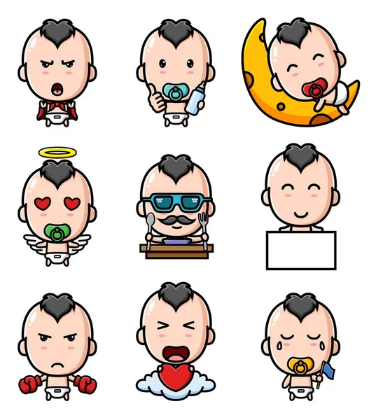 Maskot demetinin sevimli rock bebeği.