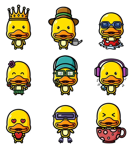 Maskot demetinin mutlu şirin ördeği.