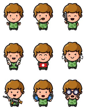 Ordu maskotu demetini gösteren sevimli çocuk.