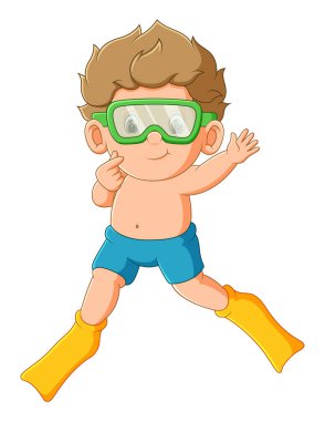 Mutlu çocuk dalıyor ve resimdeki parmaklarıyla küçük aşkı veriyor.