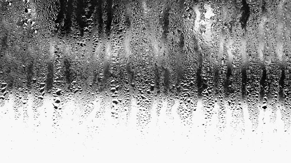 Fondo Condensación Natural Agua Sobre Vidrio Transparente Con Alta Humedad — Foto de Stock