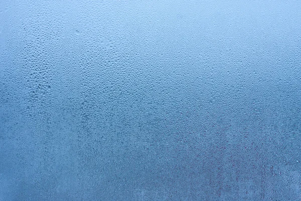 Wassertröpfchen Kondensieren Hintergrund Des Taus Auf Glas Feuchtigkeit Und Nebligen — Stockfoto