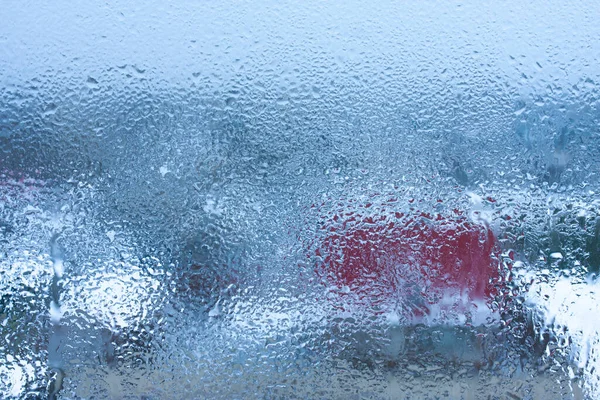 Background Water Drops Glass Wet Window Glass Splashes Drops Water — Stock Photo, Image