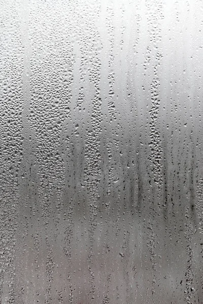 Condensação Água Fundo Vidro Janela Fora Mau Tempo Chuva Umidade Fotografia De Stock
