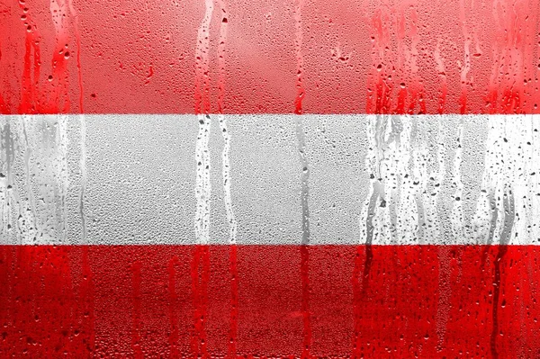Österrike National Flag Officiella Färger Och Proportioner Korrekt Österrikes Flagga — Stockfoto