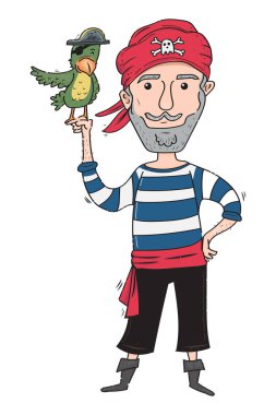 El Tarzı Korsan ve Papağan, Komik Karakter