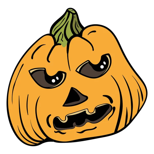 Pumpkin Halloween Thanksgiving Vector Illustration — Stock Vector