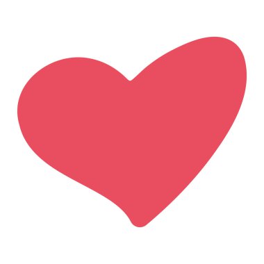 Saf bir kalp. Basit illüstrasyon