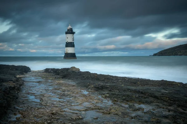 Faro Penmon Anglesey Atardecer —  Fotos de Stock