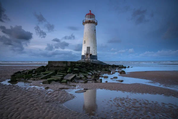 Sunset 'teki Talacre Deniz Feneri