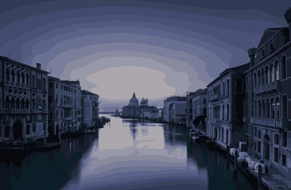 Vista desde Ponte dell Accademia, Venecia — Foto de Stock