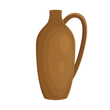Toprak takımı seramik sürahi kahverengi rengi