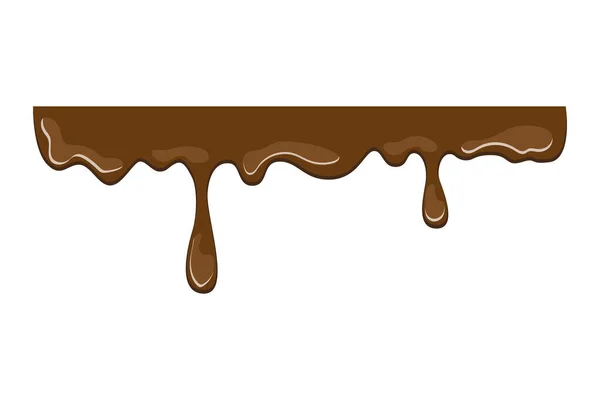 Chocolate splat vector ilustración — Vector de stock