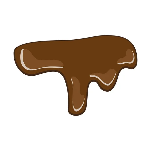 チョコレートスプラットベクトルイラスト — ストックベクタ