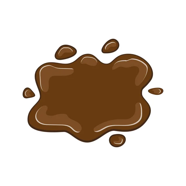 Chocolate splat vector ilustración — Archivo Imágenes Vectoriales