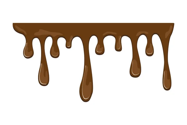 Çikolata parçacıklı vektör illüstrasyonu — Stok Vektör