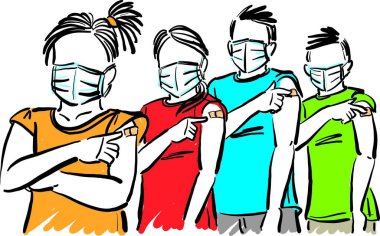 vaccination prevention concept health care children vector illustration