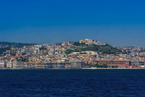 Νάπολη Ιταλία Κέντρο Της Πόλης Θέα Στη Θάλασσα Κάτω Από — Φωτογραφία Αρχείου