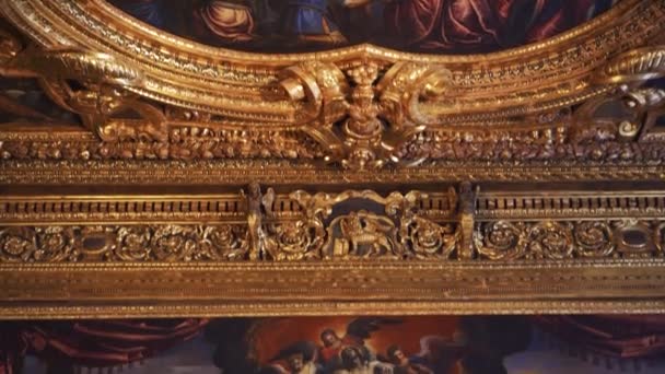 Venedig Italien Dogenpalast Venezianischer Palazzo Ducale Die Kammer Des Großen — Stockvideo