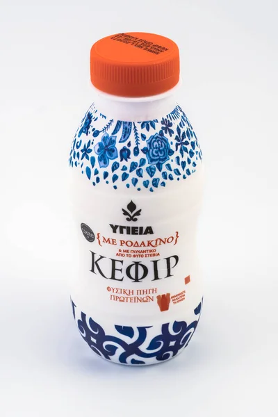 Thessaloniki Greece April 2022 Greek Kefir Fermented Milk Drink Logo — ストック写真