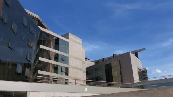 希腊塞萨洛尼基 2022年5月10日 Interbalkan医疗中心外部 欧洲东南部最大的私立综合医院Iatriko Diavalkaniko Kentro的立面全景 — 图库视频影像